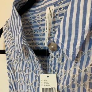 Anthropologie Blue Kismet Shirtdress